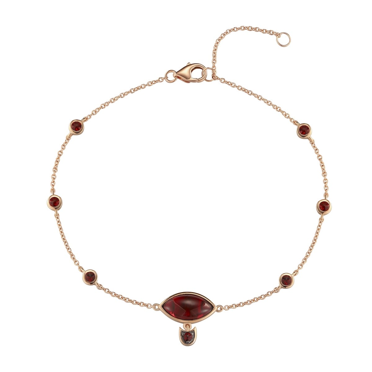 Garnet gold bracelet  - 578