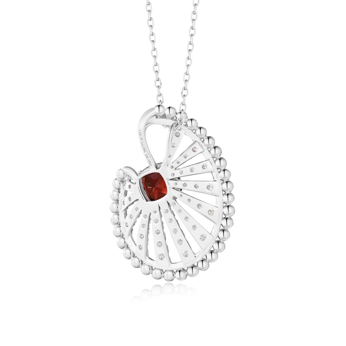 Šperky s granáty diamant přívěšek - 975 #3