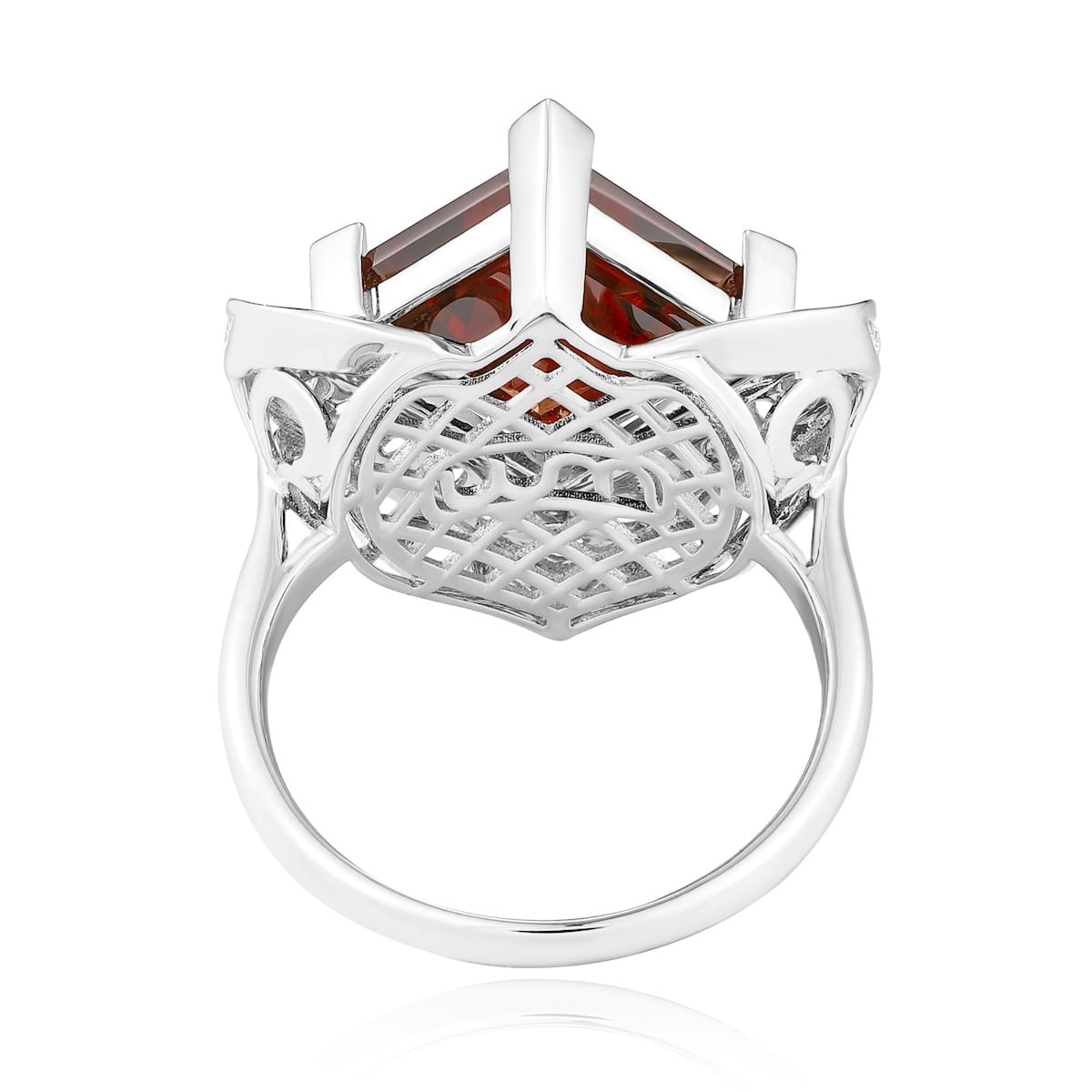 Šperky s granáty diamant prsten - 960 #4