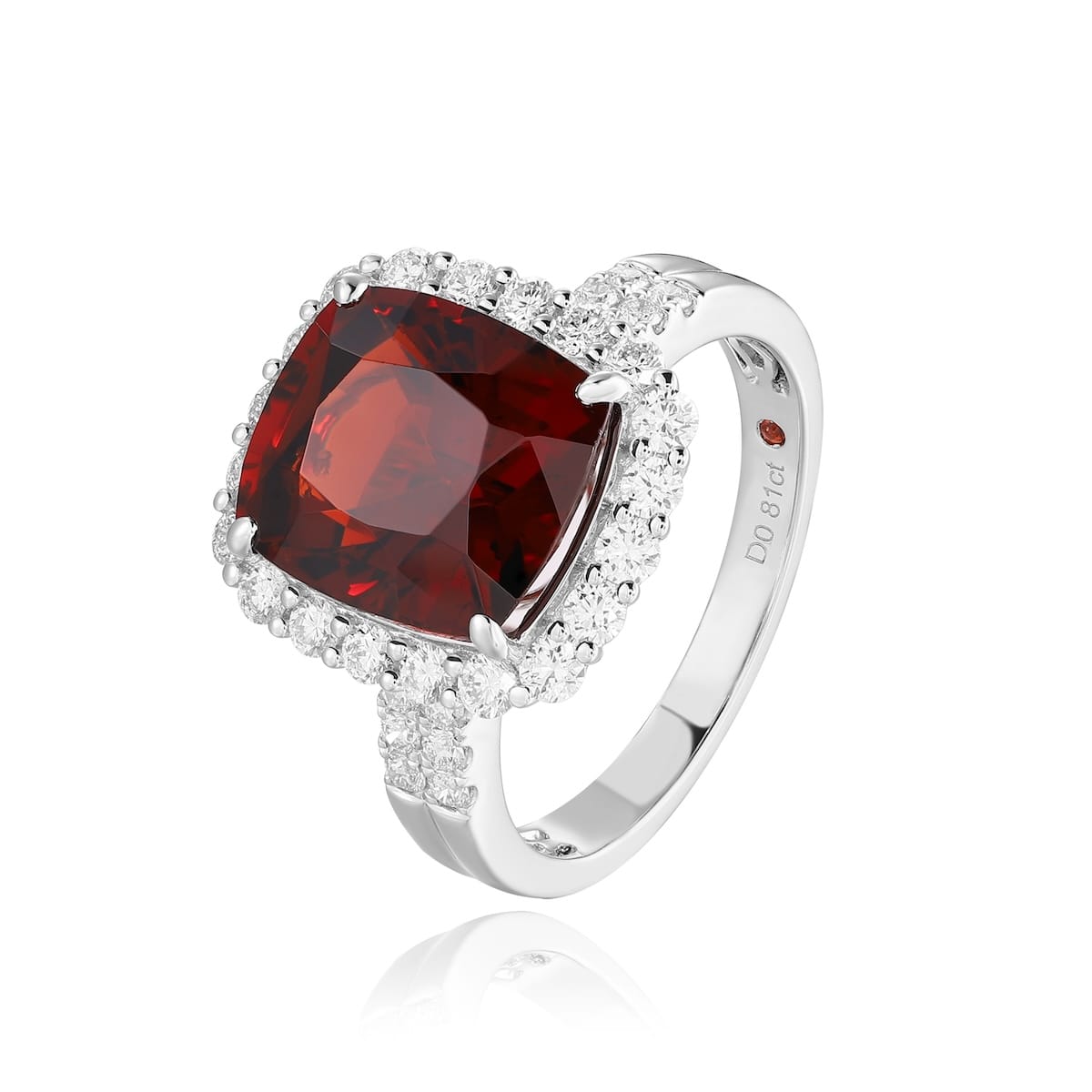 Šperky s granáty diamant prsten - 1025 #3