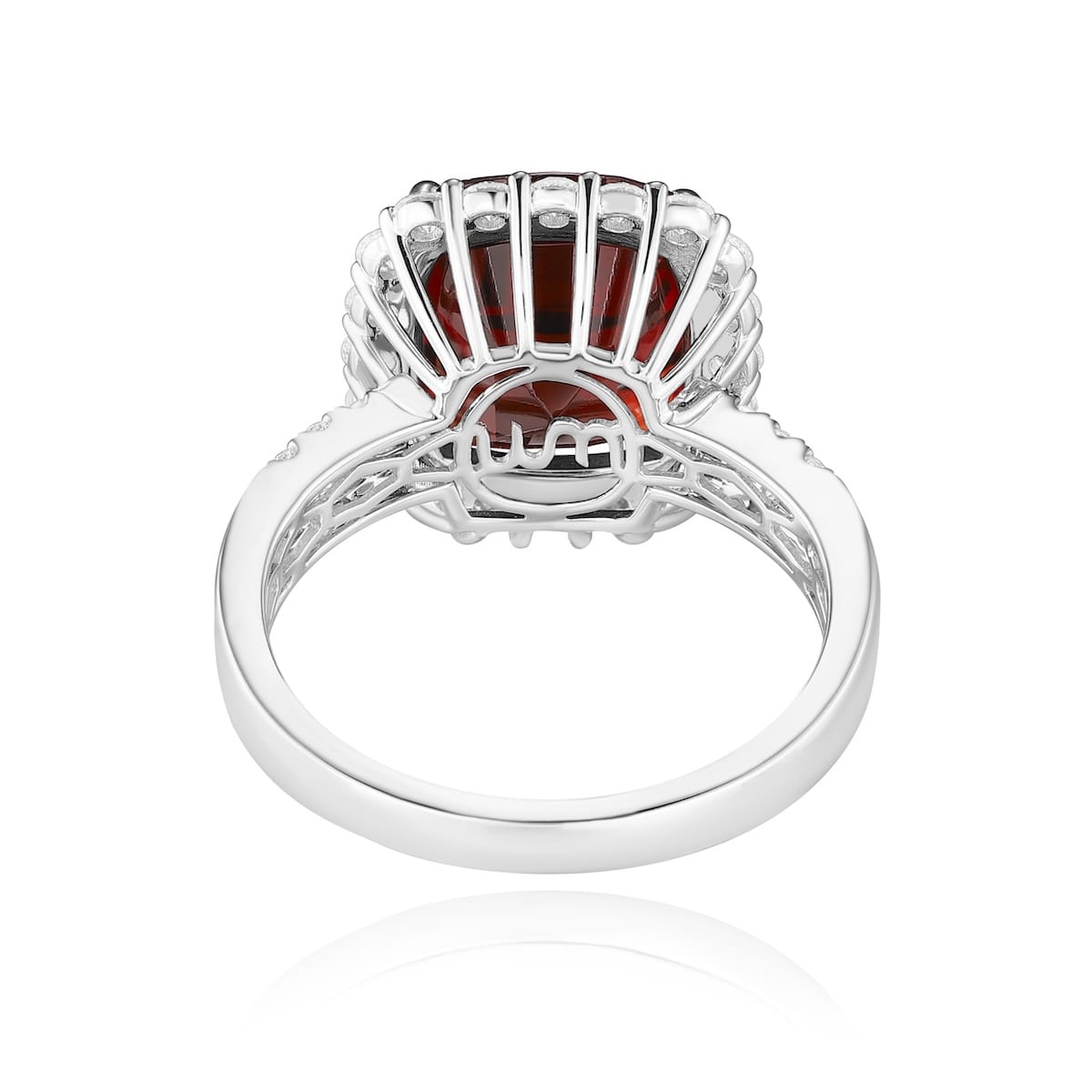 Šperky s granáty diamant prsten - 1025 #4