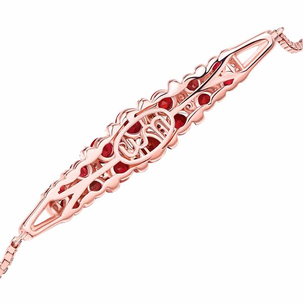 Garnet diamond bracelet - 157 #4