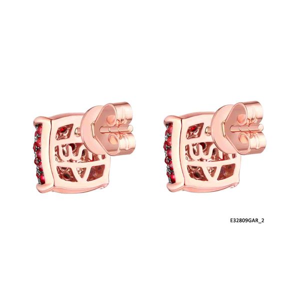 Šperky s granáty zlato náušnice - 180 #4