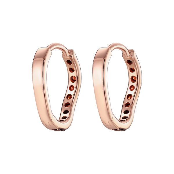 Šperky s granáty zlato náušnice - 361 #3