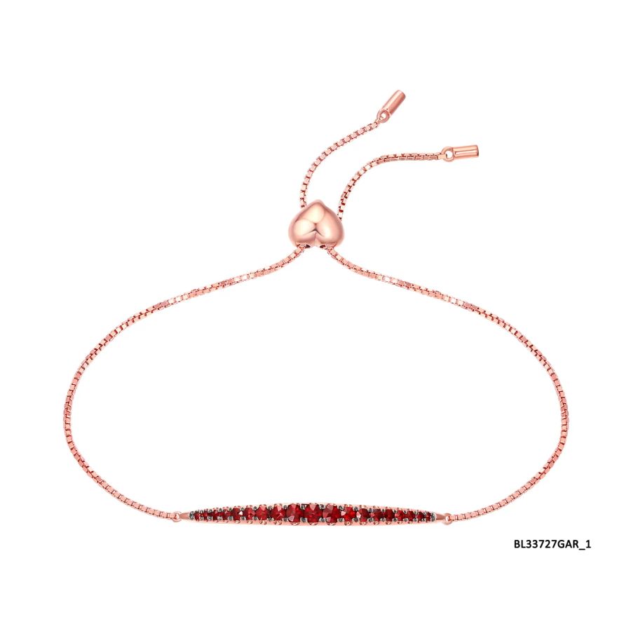 Garnet gold bracelet - 158