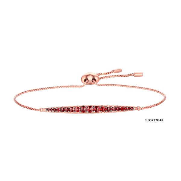 Garnet gold bracelet - 158 #4