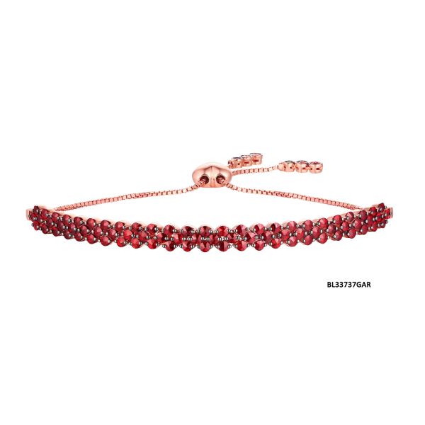 Garnet gold bracelet - 1001 #5