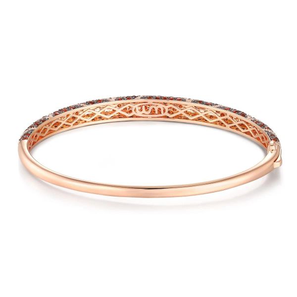 Garnet diamond bracelet - 973 #4