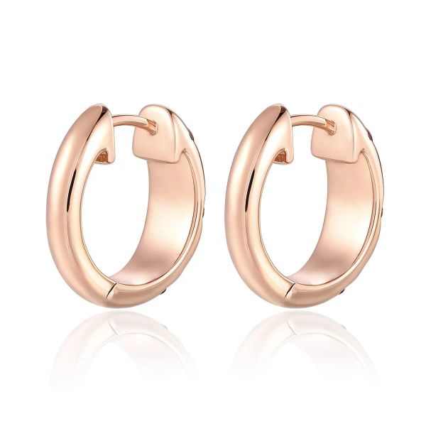 Šperky s granáty diamant náušnice - 536 #4