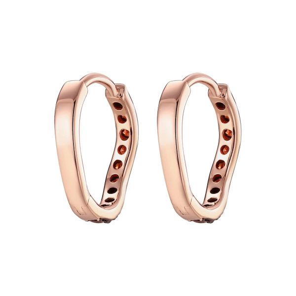 Šperky s granáty zlato náušnice - 361 #3