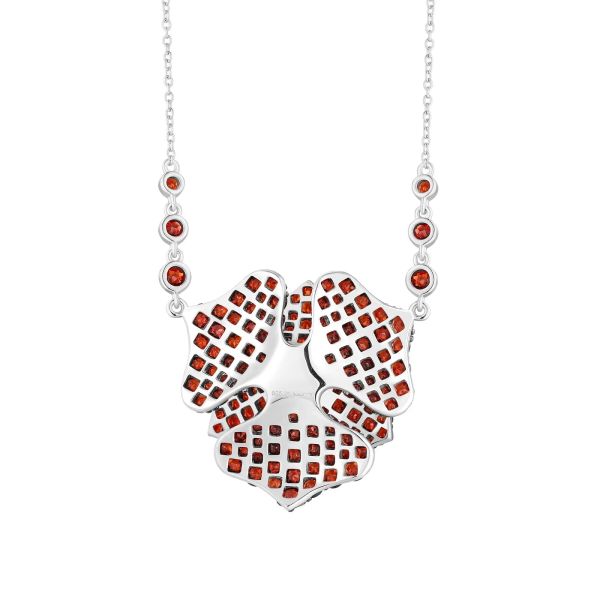 Šperky s granáty stříbro náhrdelník - 446 #3