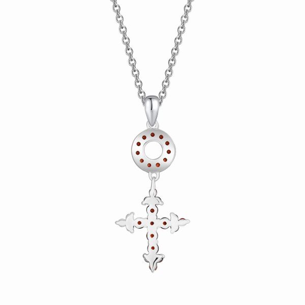 Šperky s granáty stříbro přívěšek - 399 #3