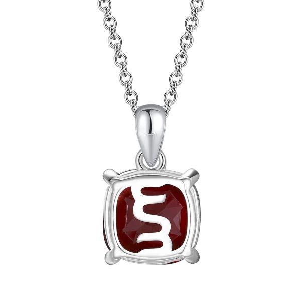 Šperky s granáty stříbro přívěšek - 418 #3