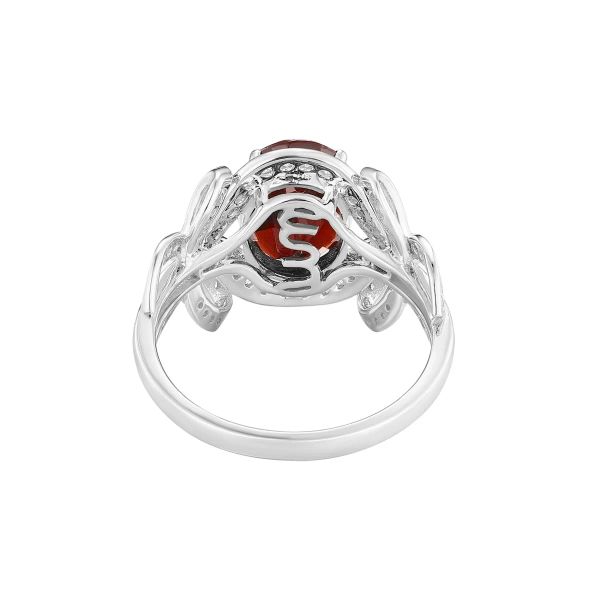 Šperky s granáty diamant prsten - 1133 #4