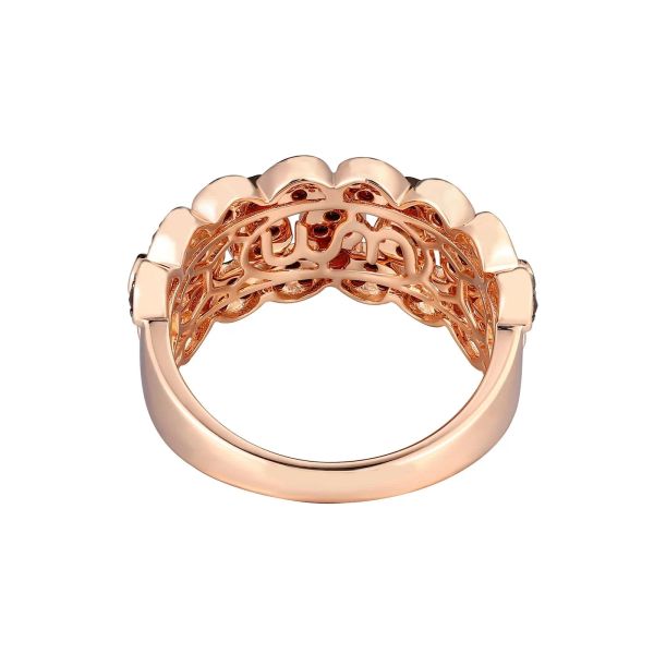 Garnet gold ring - 1076 #4