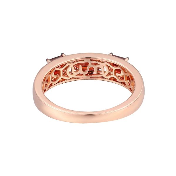 Šperky s granáty zlato prsten - 1085 #4