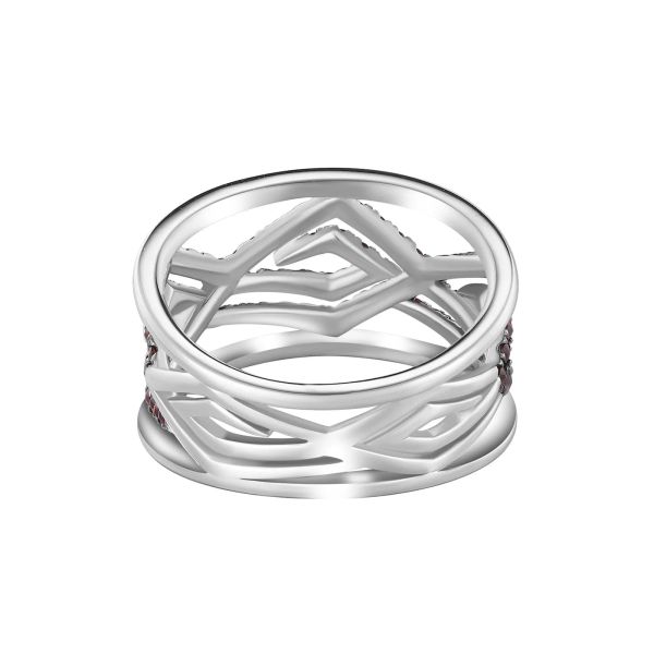 Šperky s granáty stříbro prsten - 1096 #4