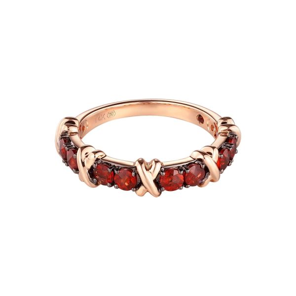 Šperky s granáty zlato prsten - 1080 #3