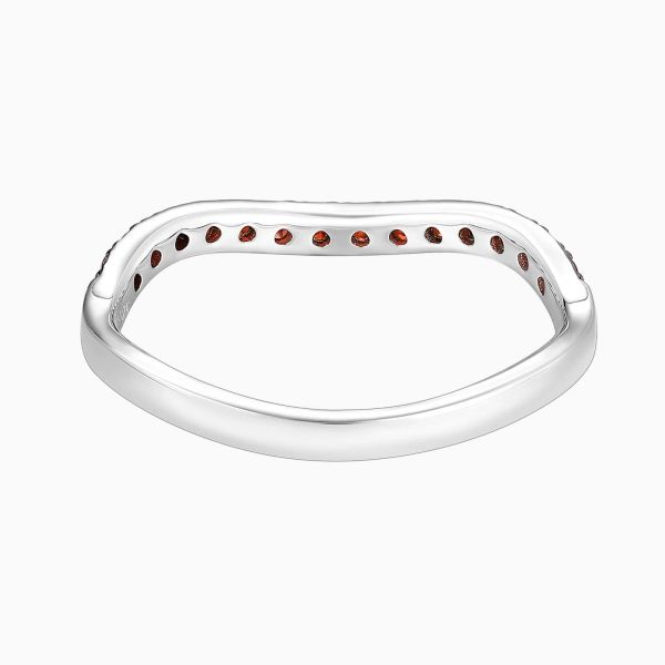 Garnet silver ring - 1153 #4