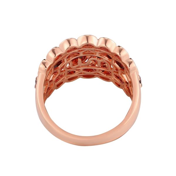 Garnet gold ring - 1083 #3