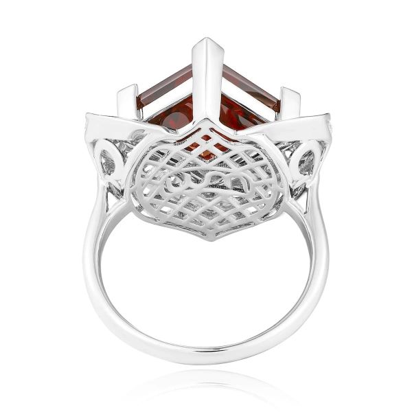 Šperky s granáty diamant prsten - 1167 #4