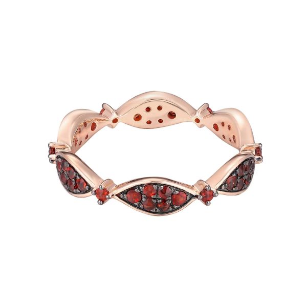 Šperky s granáty zlato prsten - 1152 #3