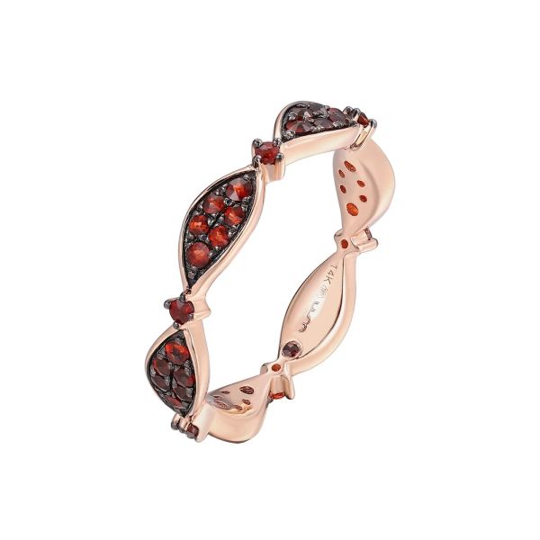 Šperky s granáty zlato prsten - 1152 #4