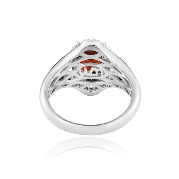 Šperky s granáty diamant prsten - 1157 #4