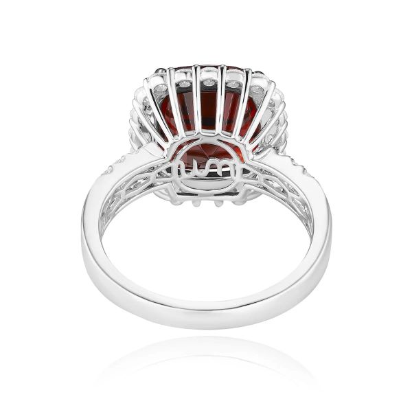 Šperky s granáty diamant prsten - 1147 #4