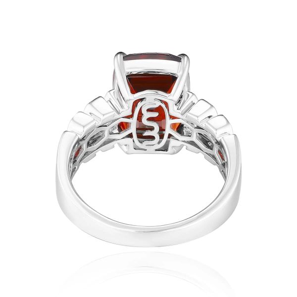 Šperky s granáty diamant prsten - 1148 #4