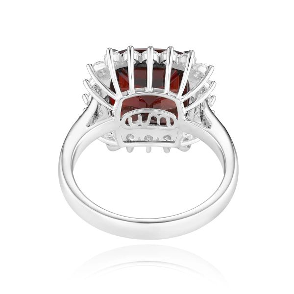 Šperky s granáty diamant prsten - 1149 #4