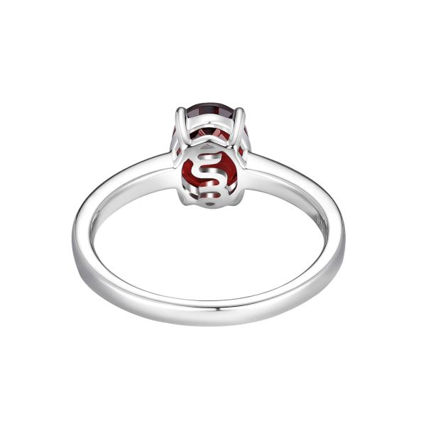 Šperky s granáty stříbro prsten - 1103 #4