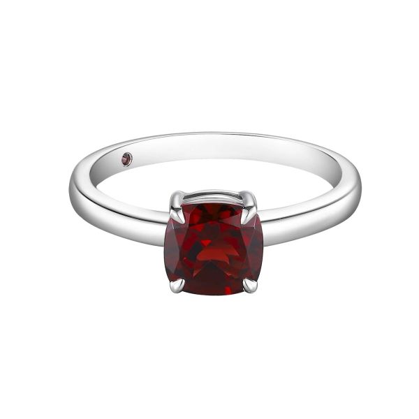 Šperky s granáty stříbro prsten - 1107 #2