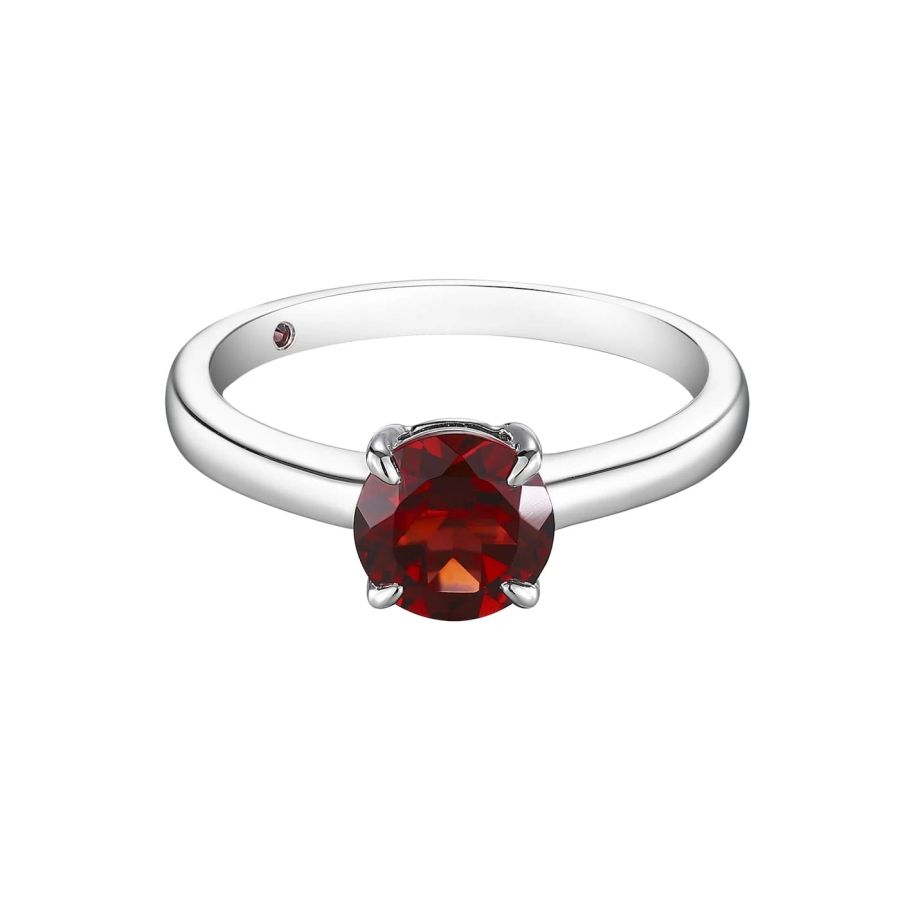 Šperky s granáty stříbro prsten - 1104