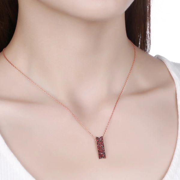 Šperky s granáty zlato přívěšek - 1000 #3