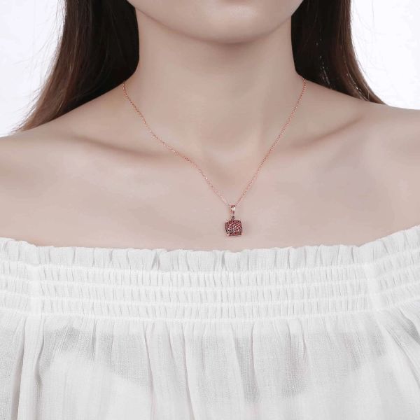 Šperky s granáty zlato přívěšek - 181 #3