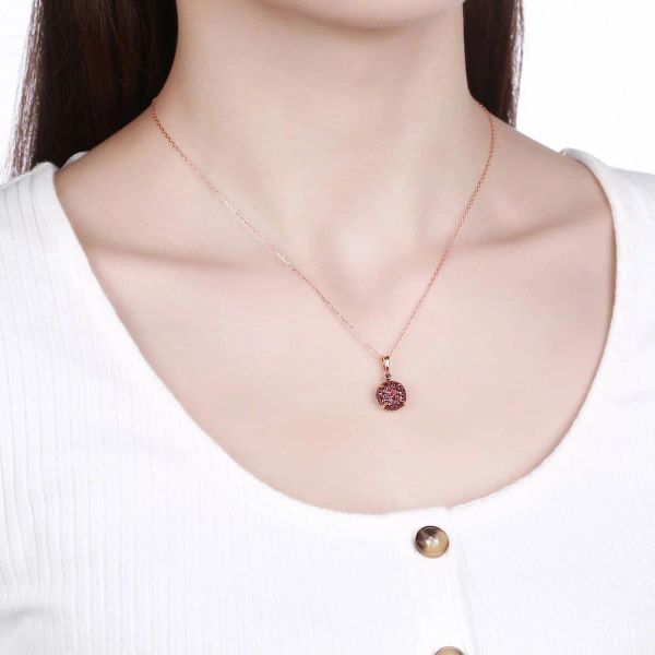 Šperky s granáty zlato přívěšek - 184 #3