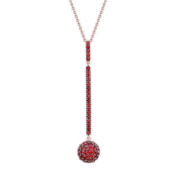 Šperky s granáty zlato přívěšek - 164 #2