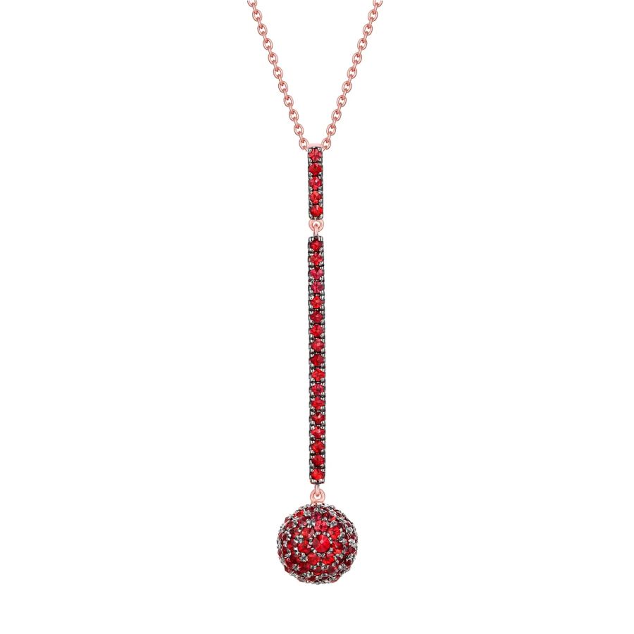 Šperky s granáty zlato přívěšek - 164