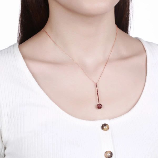 Šperky s granáty zlato přívěšek - 164 #3