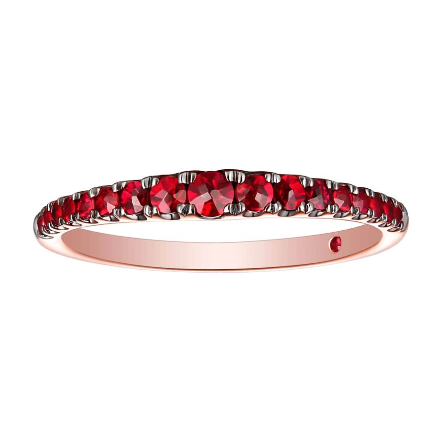 Garnet gold ring - 1117