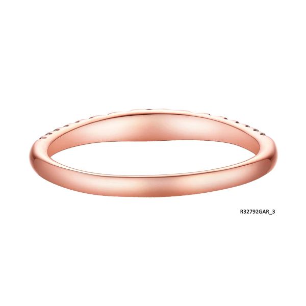 Garnet gold ring - 1117 #5