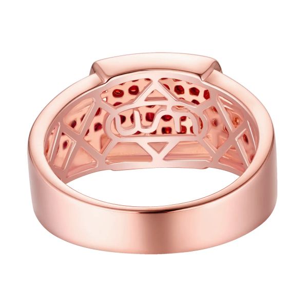 Garnet gold ring - 1129 #4